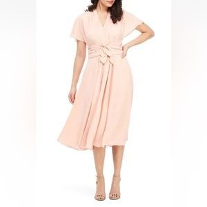 Gal meets glam pink Jane front tie dress sz 20